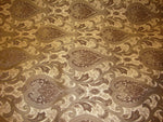Load image into Gallery viewer, Chenille Damask 56" Wide Monte Cristo Pecan  Fabric with Gold upholstery furniture fabric by the yard
