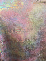 Load image into Gallery viewer, Pink rainbow pearl Snake Hologram Spandex 4 way stretch 58" wide fabric
