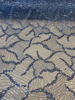 Load image into Gallery viewer, Blue Sequin Embroidered Fabric – Luxury Mesh Lace Material for Dresses, Gowns, Costumes &amp; Event Decor
