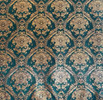 Load image into Gallery viewer, Green Damask Chenille Upholstery Fabric – Elegant Baroque Pattern, Home Décor &amp; Drapery Material by the Yard
