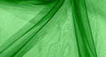Load image into Gallery viewer, Kelly Green 58/60" Wide 100% Polyester Soft Light Weight, Sheer, See Through Crystal Organza Fabric Cosplay Costumes, Skirts.
