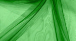 Load image into Gallery viewer, Kelly Green 58/60" Wide 100% Polyester Soft Light Weight, Sheer, See Through Crystal Organza Fabric Cosplay Costumes, Skirts.
