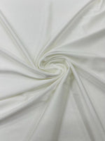 Load image into Gallery viewer, Off White Shiny Milliskin Nylon Spandex Fabric 4 Way Stretch 58" Wide Sold by The Yard
