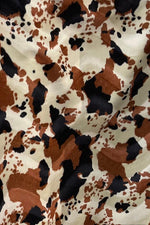 Load image into Gallery viewer, Brown and Black Cow Print Throw Blanket – Soft Faux Fur Farmhouse Decor, Cozy Western Blanket for Sofa or Bed 50" x 60"
