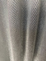 Load image into Gallery viewer, Silver 58/60" Wide Stretch Metallic Chainmail Faux Chain sheer Fabric/Cosplays Costumes.
