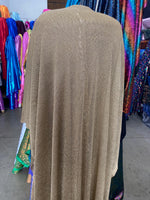 Load image into Gallery viewer, Gold 58/60" Wide Stretch Metallic Chainmail Faux Chain sheer Fabric/Cosplays Costumes.
