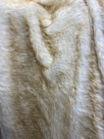 Load image into Gallery viewer, Luxury White  Golden Beige Faux Fur Fabric – Soft Long Pile Shag Fur Plush Fabric by the Yard for Blankets, Costumes Home Décor
