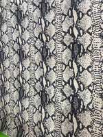 Load image into Gallery viewer, Premium Canvas Snake Print Fabric Textured Faux Snakeskin Pattern – Durable Upholstery &amp; Craft Fabric by the Yard
