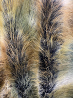 Load image into Gallery viewer, Premium Long Pile Faux Fur Fabric Natural Brown &amp; Black Tipped Fur Ultra Soft, Realistic, High-Pile Material for Sewing, Costumes Craf
