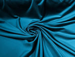 Load image into Gallery viewer, Teal Blue Premium Double Knit Scuba Fabric – Smooth, Stretchy, 60” Wide – Perfect for Dresses, Costumes &amp; Apparel
