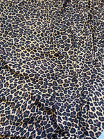 Load image into Gallery viewer, Brown Leopard dance swimsuits 4 way stretch 58" wide  Sportswear Athletic yoga pants
