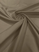 Load image into Gallery viewer, Taupe Stretch Lamour Satin Fabric – Shiny Metallic Look, 4-Way Stretch for Dancewear, Costumes, Activewear &amp; Apparel
