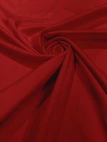 Load image into Gallery viewer, Red Stretch Lamour Satin Fabric – Shiny Metallic Look, 4-Way Stretch for Dancewear, Costumes, Activewear &amp; Apparel
