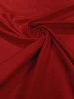 Load image into Gallery viewer, Red Stretch Lamour Satin Fabric – Shiny Metallic Look, 4-Way Stretch for Dancewear, Costumes, Activewear &amp; Apparel

