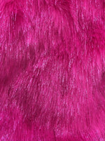 Load image into Gallery viewer, Faux fur, long Pile ELECTRIC FUR 60" wide fabric-Fuchsia
