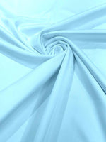 Load image into Gallery viewer, Light Blue Stretch Lamour Satin Fabric – Shiny Metallic Look, 4-Way Stretch for Dancewear, Costumes, Activewear &amp; Apparel
