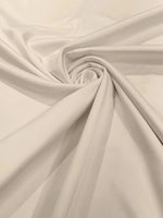 Load image into Gallery viewer, Ivory Stretch Lamour Satin Fabric – Shiny Metallic Look, 4-Way Stretch for Dancewear, Costumes, Activewear &amp; Apparel
