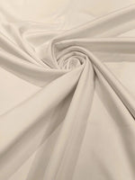 Load image into Gallery viewer, Ivory Stretch Lamour Satin Fabric – Shiny Metallic Look, 4-Way Stretch for Dancewear, Costumes, Activewear &amp; Apparel

