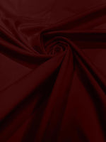 Load image into Gallery viewer, Burgundy Stretch Lamour Satin Fabric – Shiny Metallic Look, 4-Way Stretch for Dancewear, Costumes, Activewear &amp; Apparel
