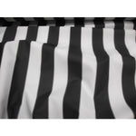 Load image into Gallery viewer, Black White Striped Waterproof Outdoor Canvas fabric 60" 600 Denier wide per yard

