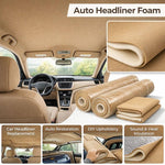 Load image into Gallery viewer, Foam Backed light neutral  Auto Pro Headlining 3/16" Fabric 108" x 60" FOLDED
