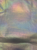 Load image into Gallery viewer, Lavender mermaid iridescent Tissue Lame fabric  54” wide
