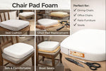 Load image into Gallery viewer, Upholstery Foam Cushion 2" Thick – 16"x16" High Density Seat Pad for Chairs, DIY Projects &amp; Furniture
