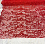 Load image into Gallery viewer, Red Sequin Lace Fabric by the Yard – Soft Floral Luxury Lace for Dresses, Bridal, Lingerie &amp; Decor

