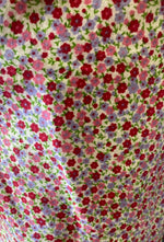 Load image into Gallery viewer, Red Floral Flannel Fabric by the Yard – Soft Cozy Printed Flannel for Quilting, Baby Blankets, Pajamas &amp; Crafts
