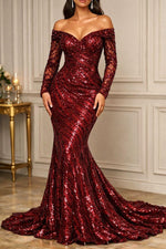 Load image into Gallery viewer, Gold Sequin Vine Mesh Fabric | All-Over Sequin Embroidered Net | Glam Evening, Gown &amp; Dress Fabric | Sold by the Yard
