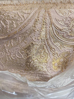 Load image into Gallery viewer, Blush Jacquard paisley light weight multi purpose fabric by the yard
