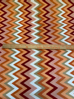 Load image into Gallery viewer, Luxury Chevron Minky Fabric – Soft Orange &amp; Pinks Zig Zag – Baby Blanket, Throw, Quilt Backing, Sewing Fabric by the Yard
