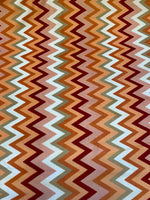 Load image into Gallery viewer, Luxury Chevron Minky Fabric – Soft Orange &amp; Pinks Zig Zag – Baby Blanket, Throw, Quilt Backing, Sewing Fabric by the Yard
