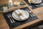 Load image into Gallery viewer, Luxury  Vinyl Placemats – 14x14 Faux Leather Table Mats with Stitched Edge | Modern Waterproof Dining Placemats | Easy Clean Home Decor
