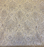 Load image into Gallery viewer, Oatmeal Damask Chenille Upholstery Drapery fabric by the yard 54" Wide

