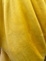 Load image into Gallery viewer, Yellow plush thick minky bunny fabric / 58" Wide / Sold by the Yard
