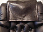 Load image into Gallery viewer, Dark Brown  faux leather vinyl Sofa Loveseat Chaise Theater Seat, Chair Caps Headrest Pad, Recliner Head Cover, Furniture Protector

