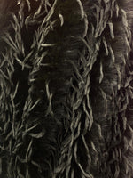 Load image into Gallery viewer, Black Feather Faux Fur Fabric by the Yard – Soft Short Pile Feather Trim Fabric – Bridal, Couture, Costume, Luxury Decor Material
