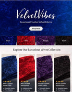 Load image into Gallery viewer, Crushed Velvet Fabric by the Yard – Luxury Upholstery Material Drapery, Event Decor &amp; DIY Projects
