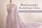 Load image into Gallery viewer, Silver champagne Beaded Lace Fabric, Sequined Embroidered Tulle, Bridal Lace by the Yard, Evening Gown Fabric, Luxury Dress Material
