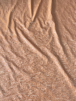 Load image into Gallery viewer, Camel Crocodile embossed Foil Spandex  Fabric, 4 way stretch, sold by the yard

