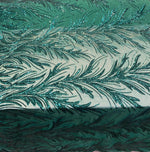 Load image into Gallery viewer, Emerald Sequin Stretch Fabric on Mesh – Sparkle Fabric for Dresses, Gowns, Costumes, Dancewear &amp; Event Decor by the Yard
