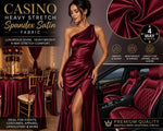 Load image into Gallery viewer, Casino Heavy Stretch Spandex Satin Fabric – 4 Way Stretch, Glossy Smooth Finish, Apparel, Dancewear  Material
