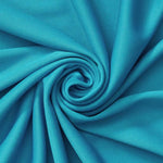 Load image into Gallery viewer, Turquoise Interlock Knit Fabric – Soft Stretch for Apparel, Clothes, Loungewear &amp; Crafts by the Yard
