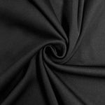 Load image into Gallery viewer, Black 2 interlock way stretch lining fabric, 100% polyester, 60" wide
