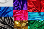 Load image into Gallery viewer, Royal Metallic 4 way strech spandex fabric sold by the yard 60" wide
