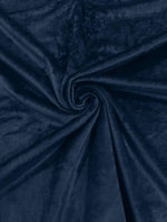 Load image into Gallery viewer, Navy solid minky Soft cuddle fabric by THE YARD
