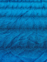Load image into Gallery viewer, Blue Matte Snake Print Spandex Fabric by the Yard – 4 Way Stretch Reptile Pattern Knit for Dancewear, Costumes, Swimwear &amp; Apparel
