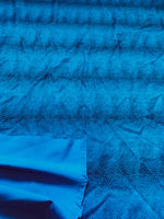 Load image into Gallery viewer, Blue Matte Snake Print Spandex Fabric by the Yard – 4 Way Stretch Reptile Pattern Knit for Dancewear, Costumes, Swimwear &amp; Apparel
