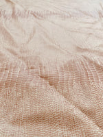 Load image into Gallery viewer, Beige Matte Snake Print Spandex Fabric by the Yard – 4 Way Stretch Reptile Pattern Knit for Dancewear, Costumes, Swimwear &amp; Apparel
